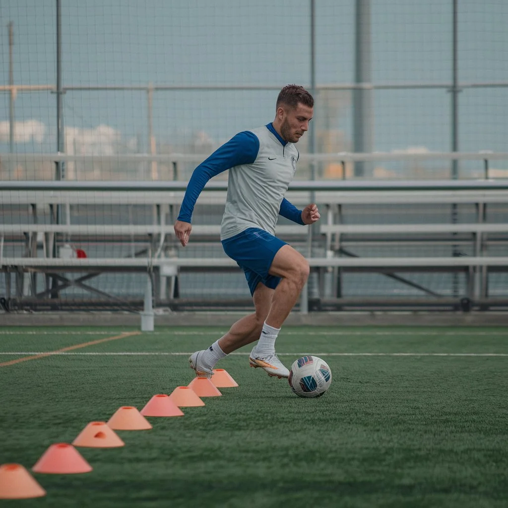  Dribbling Drill: Cone Weaving